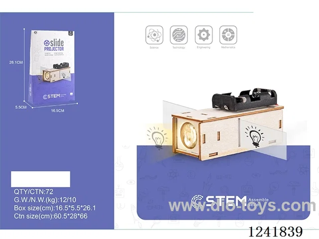 Wooden slide projector