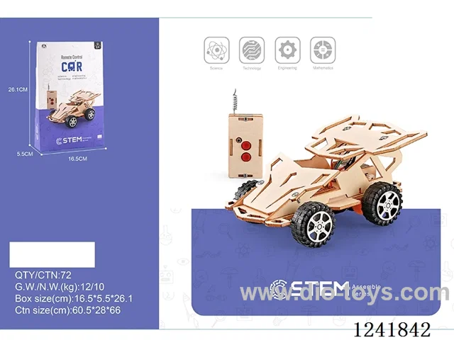 Wooden remote control car