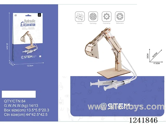 Wooden assembled two-way excavator