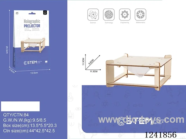 Wooden holographic projector