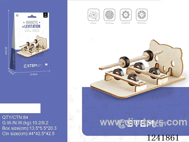 Wooden assembled magnetic levitation experiment
