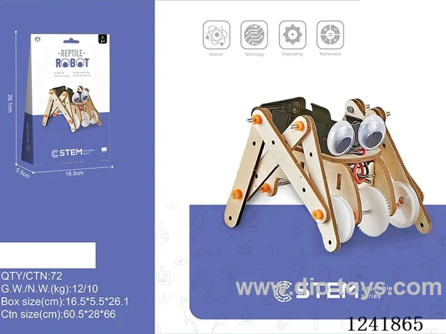 Wooden assembled DIY Crawler Robot