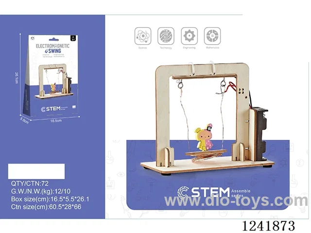 Wooden assembled electromagnetic swing