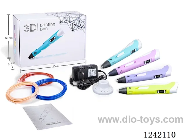 High Temperature 3D Printing Pen-English Version-Adapter-White Box