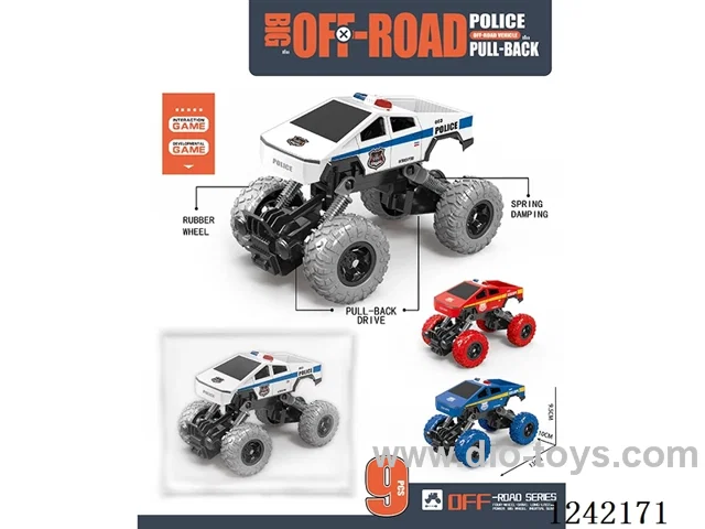 Dual pull back pickup truck climber 3 colors mixed