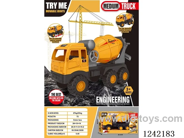 Medium six-wheel free wheel construction vehicle