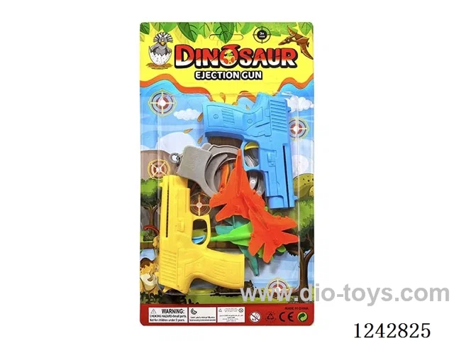 Colour catapult plane gun (2 guns with 4 planes 1 handcuffs)