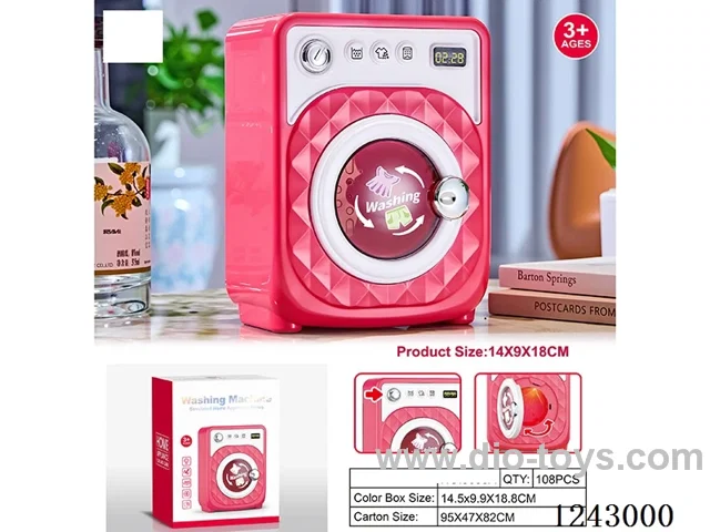 Washing machine with light/sound/rotation 2*AA not included
