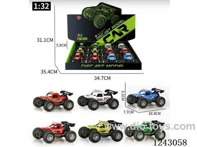 1:32 Alloy 12PCS Inertia Vehicle