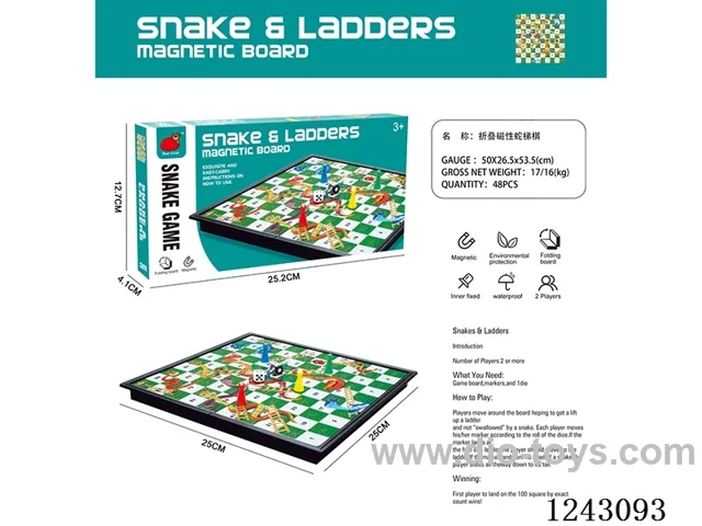 (GCC)Folding Magnetic Snakes & Ladders Chess