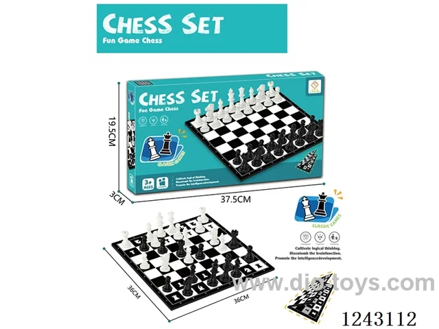 Chess with 16pcs white + 16pcs black