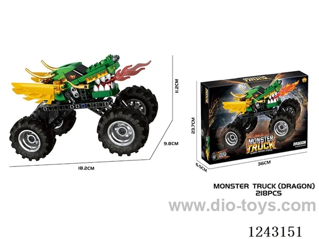 Pull back Monster Flying Dragon Bigfoot Car (with Shock Absorber)