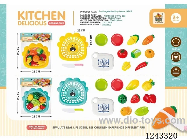 Fruit / Vegetable Cutting 19PCS set 2 mixed