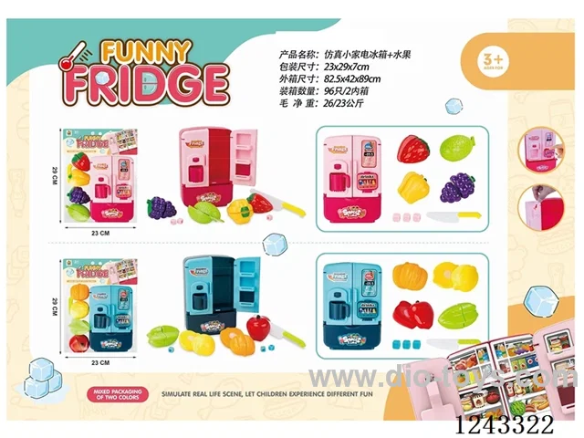refrigerator + Cuttable fruits 2-colour mix