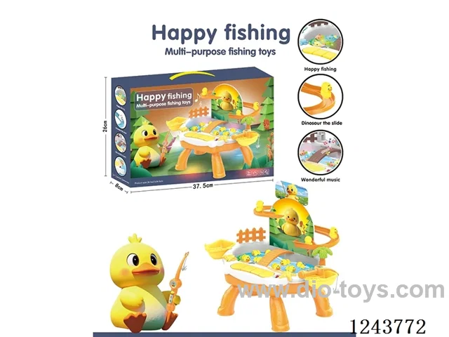 B/O Fishing Pool Set - Magnetic Duck Track W L/M Not Included Battery