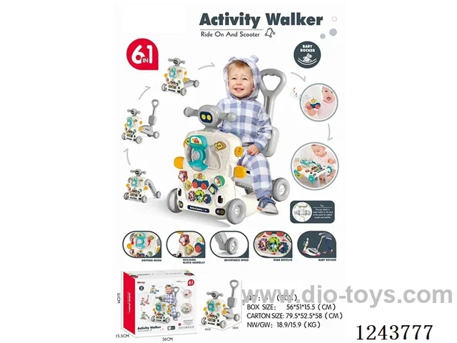 Multifunctional Walker 6 in 1 (GCC)not included battery