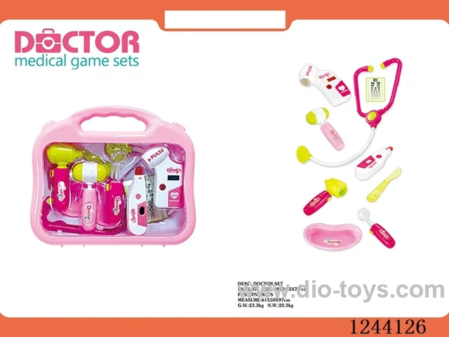 Doctor's tool combo set (with light included battery) pink