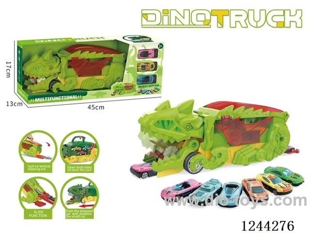 Swallow Car Transformer Dinosaur (with 3PCS Alloy Vehicle Random)