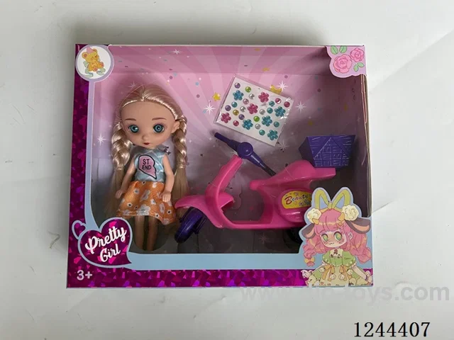 6 inch jointed 3D eye doll