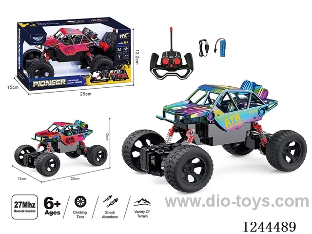 1:18 4ch rc alloy car 2 colors included battery