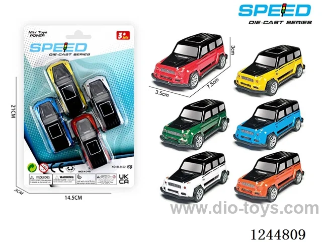Pull Back Metal Car 4PCS