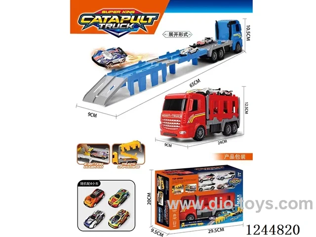 Inertia Tractor Dual Ejector Transporter 3 Colours Mixed