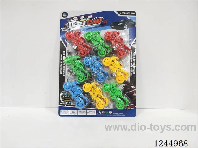 Pull back solid colour motorbike 4 colors