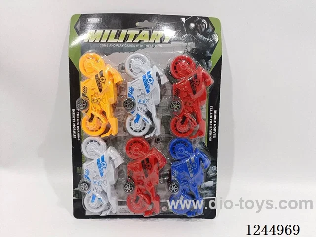 6PCS pull back motorbike