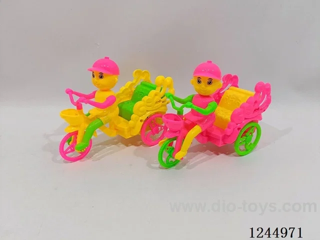 Wire-pulling tricycle with light