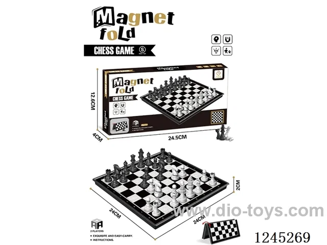 Chess (Magnetic) with 16 White. 16pcs black
