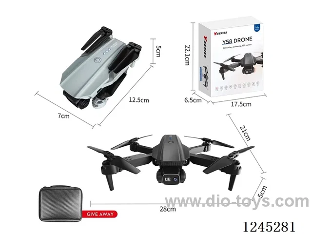 Folding Fuselage - (Fixed Height Version) Single WiFi Camera