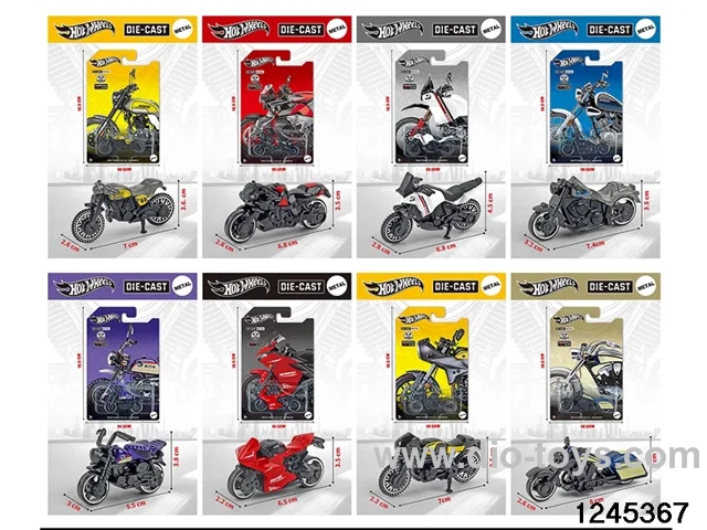 1:64 free wheel metal motor(8 style random mix)