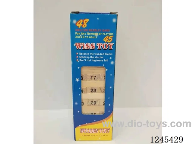 wooden figures 48 PCS stacking high