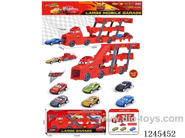 Ejecting Folding Car + Metal Car 3 pcs + Catapult