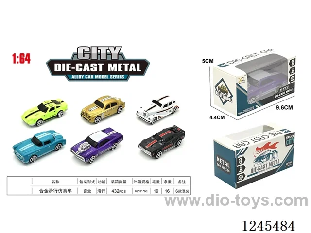 Alloy free wheel car 6 mixed
