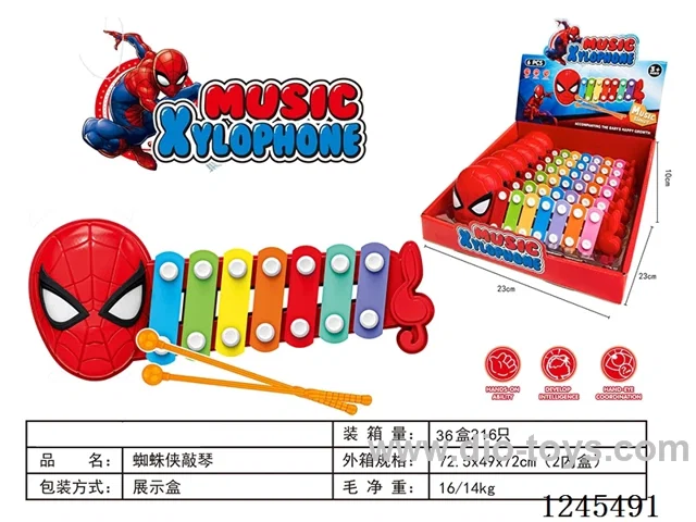 Spider-Man Xylophone toy (6PCS single price)