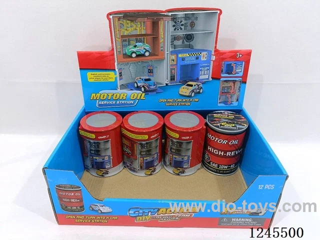 Engine oil Scene Transformer Toys- pull back car*1