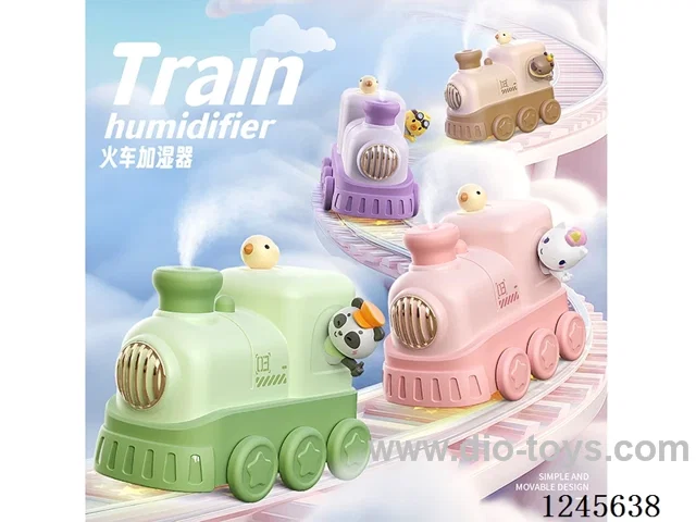 Train Humidifier - USB Charging / Nano-Fine Mist / Continuous Spray / Intermittent Spray / Breathing Night Light