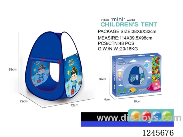 Triangle children's tent (6 balls)