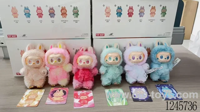 LABUBU6 business cards randomly paired with 1 keychain (6pcs)
