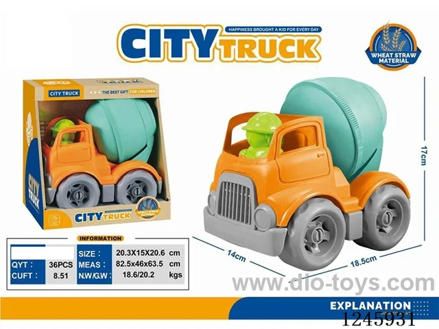 Straw Educational Building Blocks Vehicle