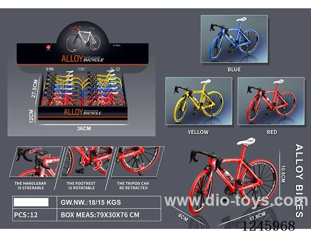 Alloy Bicycle 12PCS 3 colors