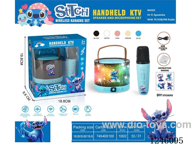 Stitch Series MP3 Bluetooth Speaker+Microphone included battery