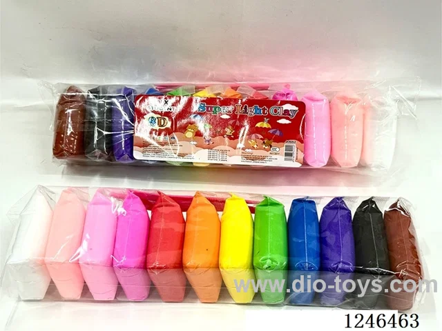 12-Colour Extended Version Ultra-Light Clay with Tools