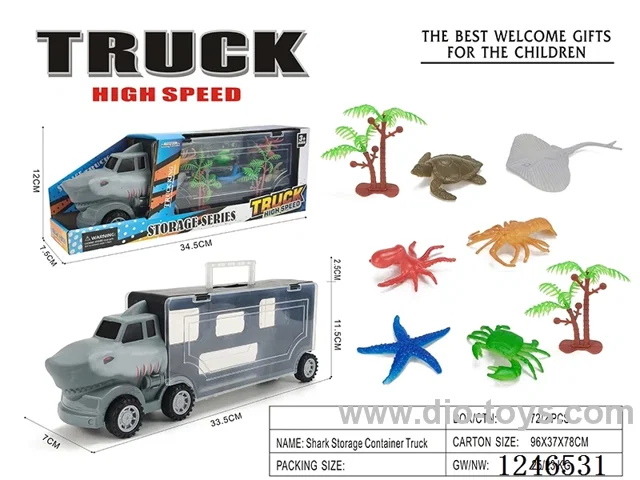 Free wheel - Jurassic Shark Storage Car