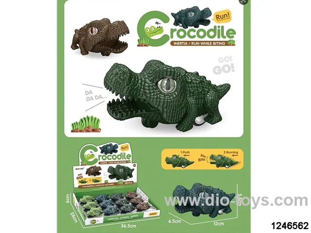 friction crocodile toys (12pcs in one display box)