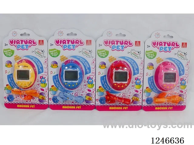 Upgraded 197-in-1 Multilingual Electronic Pet Machine with Cartoon Colour Background with leash included battery 2*AG13