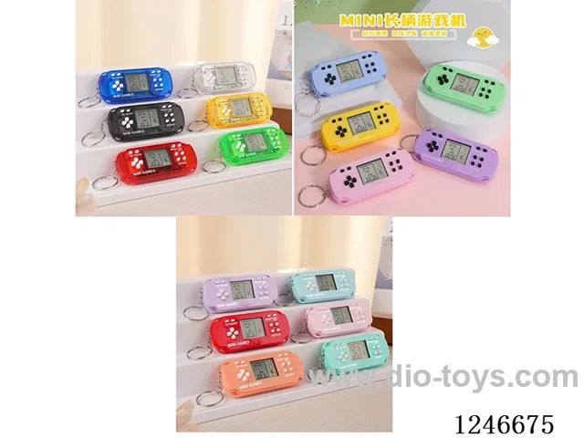 Tetris game console 12colors included battery