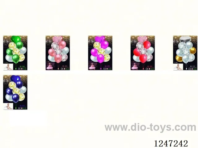 Latex Balloons with Sequins 9PCS