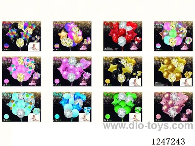 Latex Balloons with Sequins 10PCS